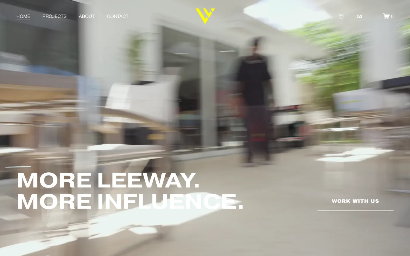 Leeway Media website, Creative media agency