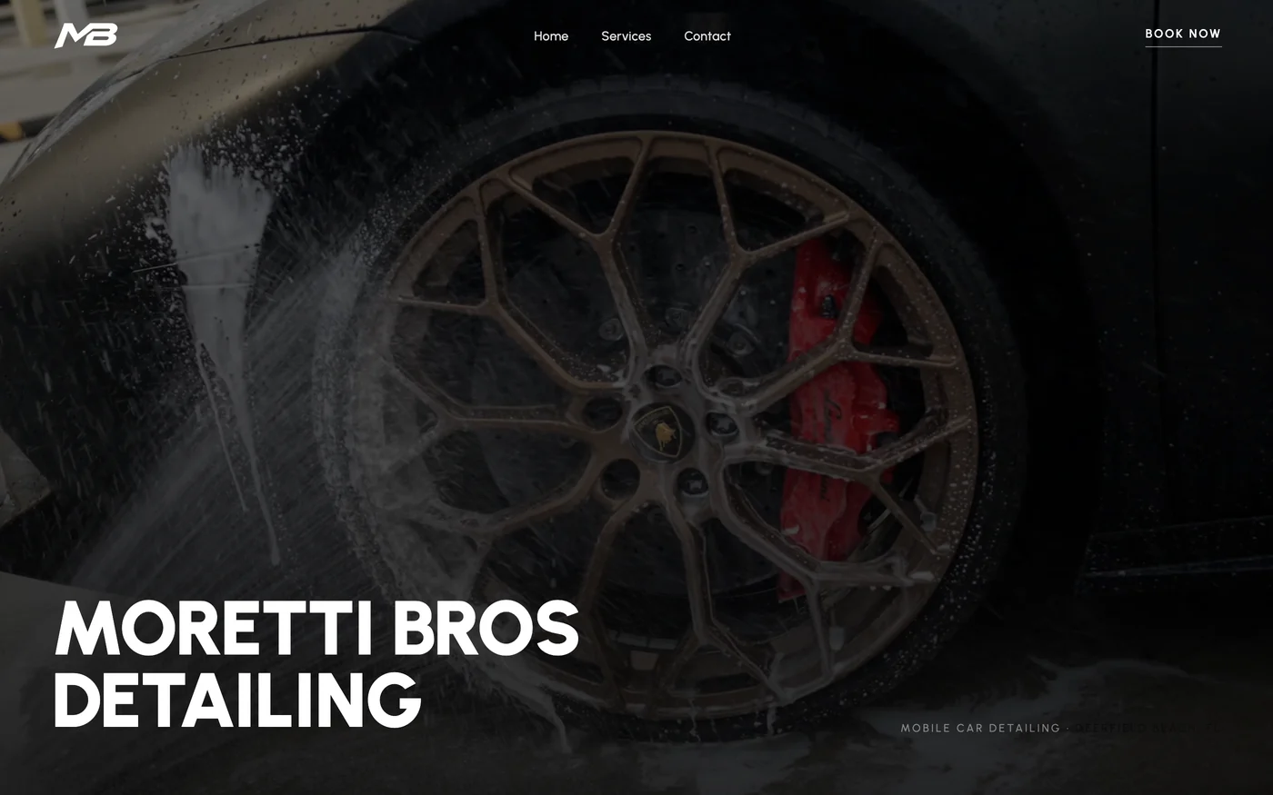 Moretti Bros Detailing website, Auto detailing